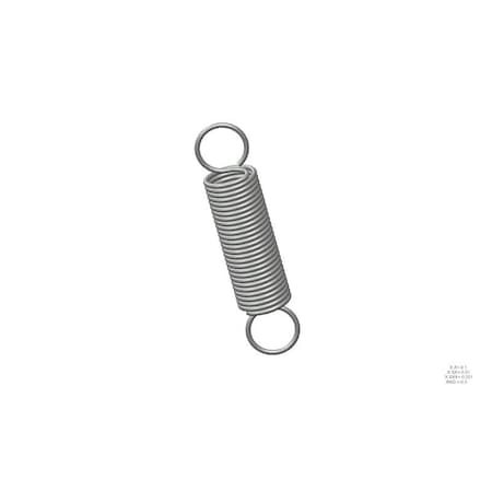 Extension Spring, O=1.000, L= 4.50, W= .095